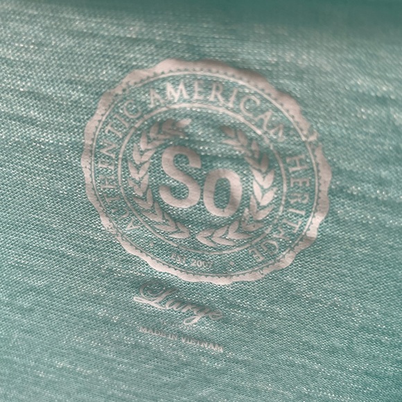 ❤️‍🔥3/$27❤️‍🔥SO - Juniors Athletic Hooded Top - Size Large - Aqua - EUC - Picture 6 of 8